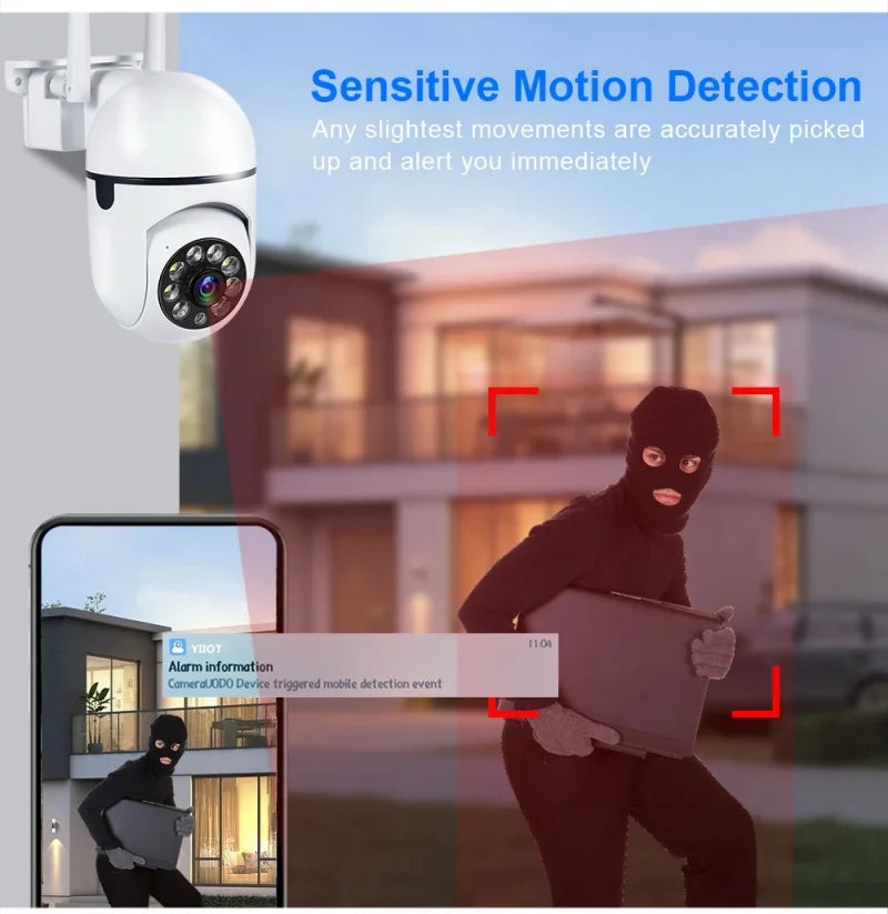 8MP Wifi Camera Wireless IP Surveillance Camera Video Monitor Night Vision Human Tracking Two-Way Audio Smart Home Baby Monitor