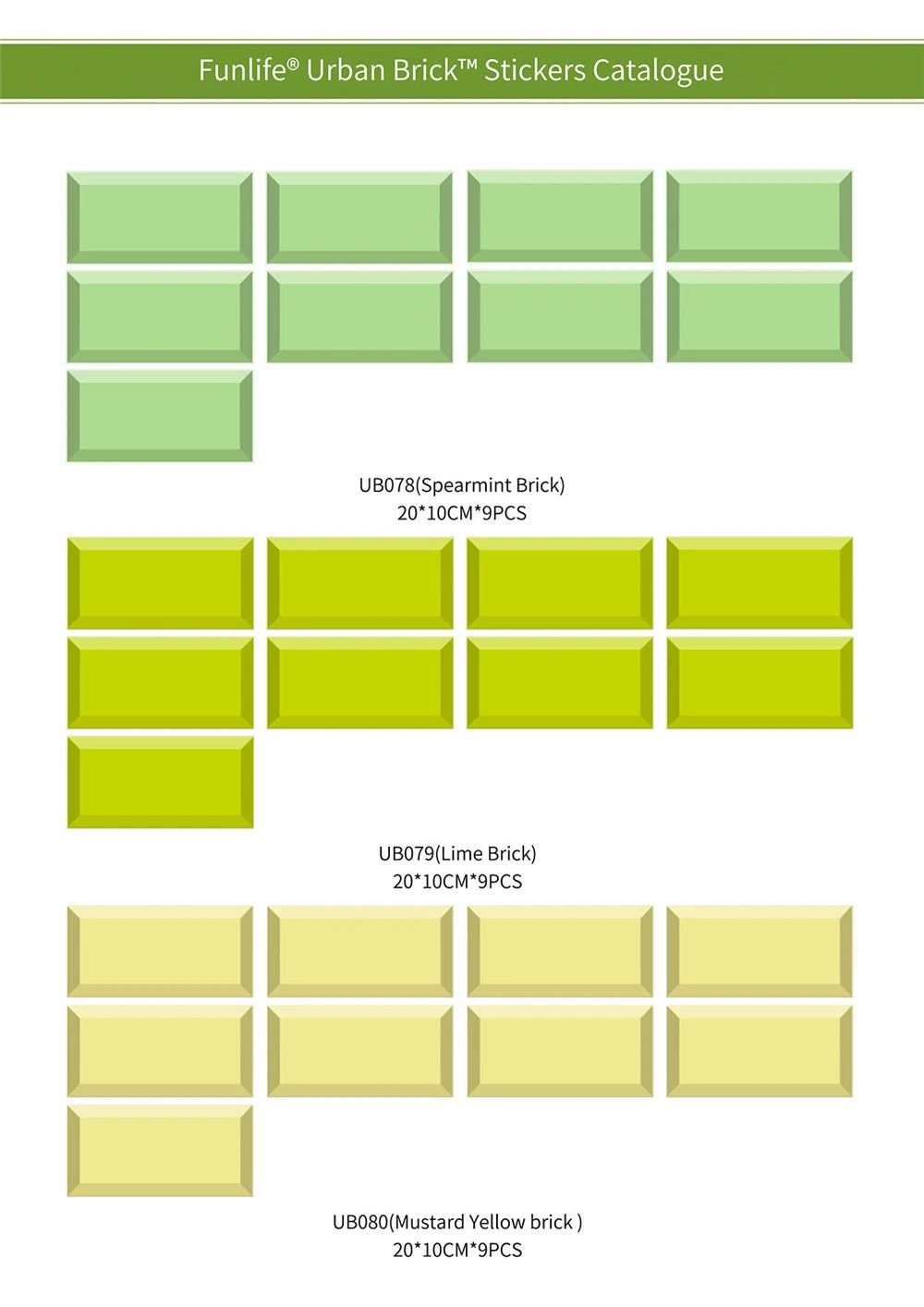 9/27/54PCS Pink Yellow Green Brick Tile Stickers For Kitchen Bathroom Wallpaper Waterproof Peel&Stick DIY Wall Sticker Home Deco