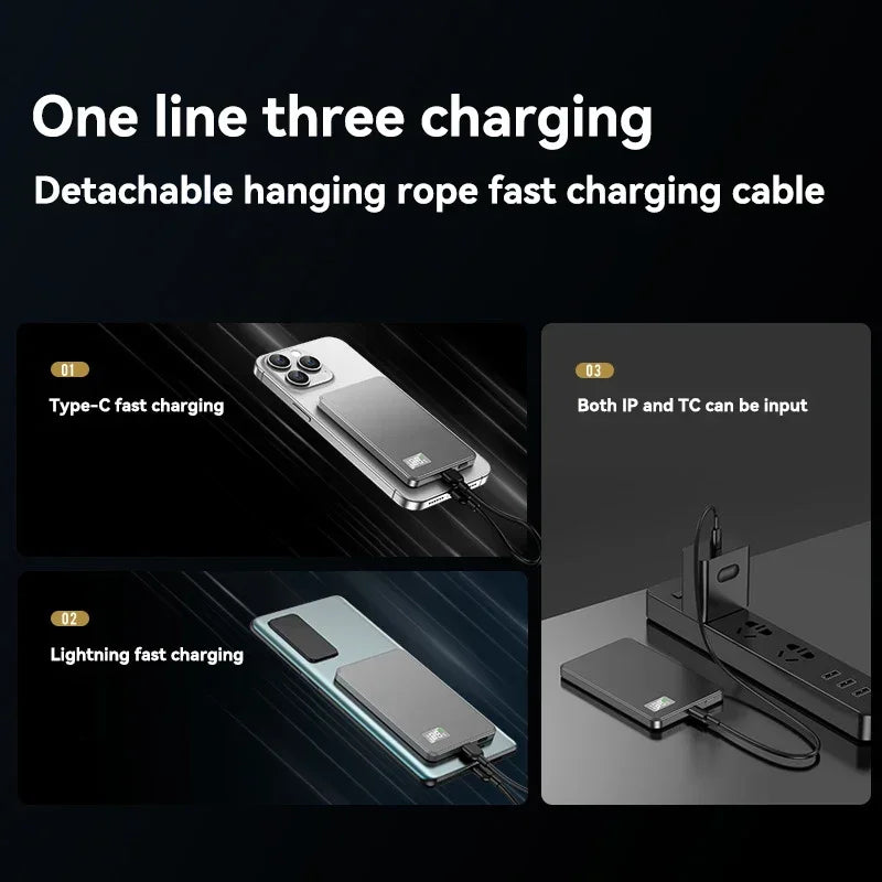 Tidesmit 50000mAh Magnetic Power Bank - 120W PD Fast Charging Portable Tidesmit