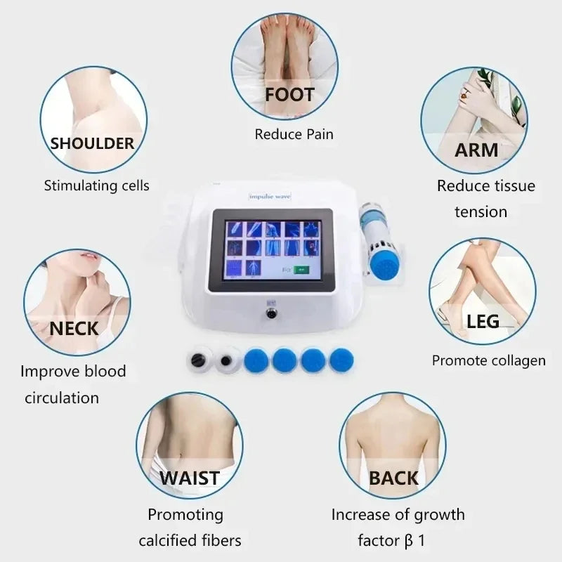 Shock Wave Therapy Device for Back Pain Relief - Electric Massager Massage Chairs Tidesmit