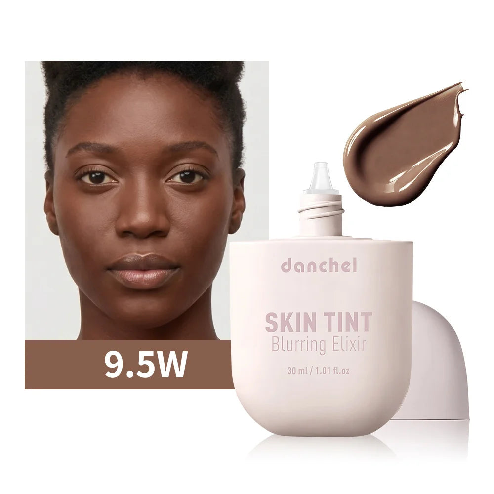 Tidesmit Skin Tint Blurring Elixir Foundation texture close-up showing hydrating full coverage for all skin tones