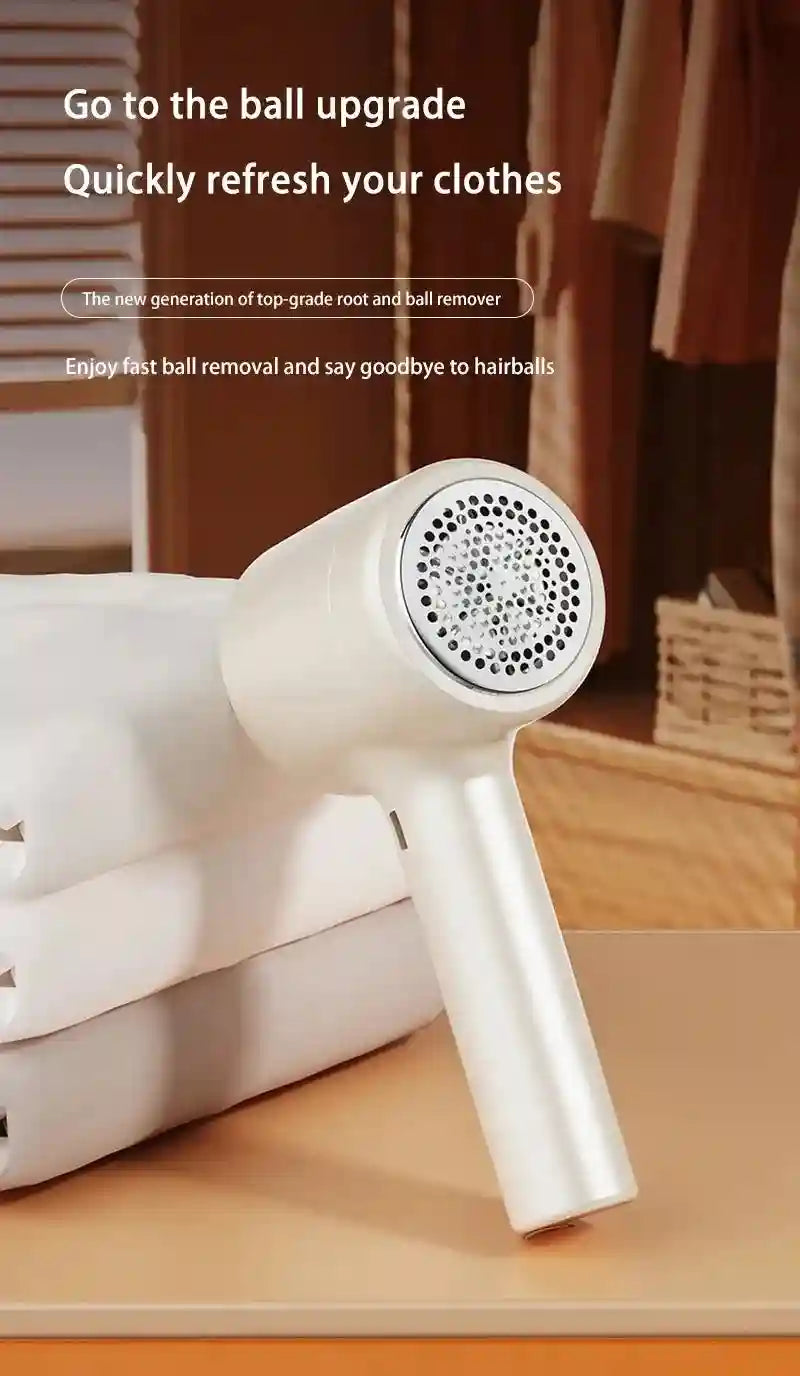 Tidesmit rechargeable fabric shaver removing lint and hair balls from clothing for laundry appliance maintenance