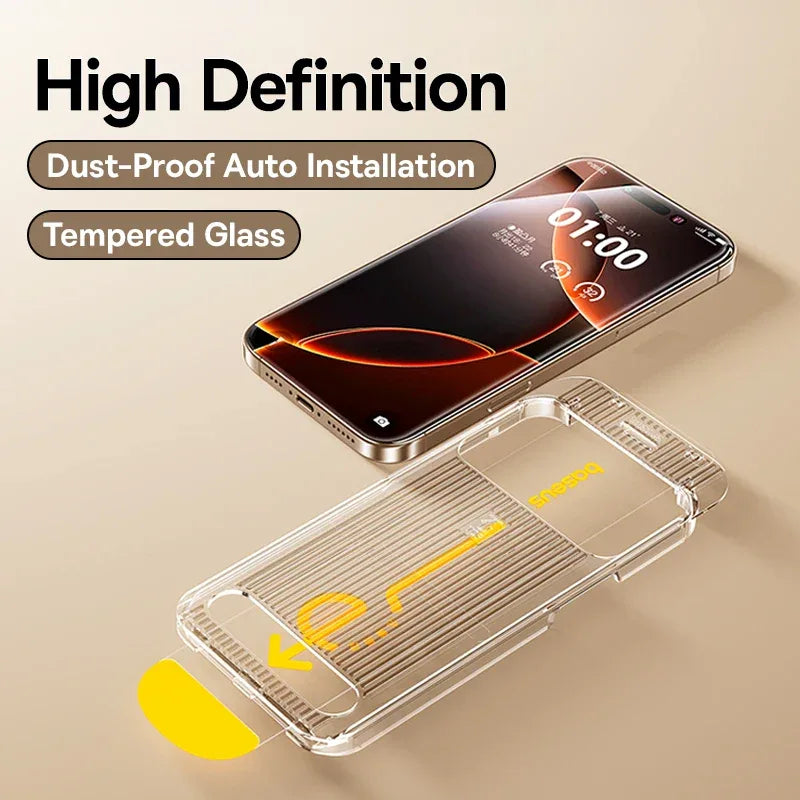 iPhone 16 Pro Max Screen Protector Tempered Glass | 9H Anti-Scratch High Definition Tidesmit