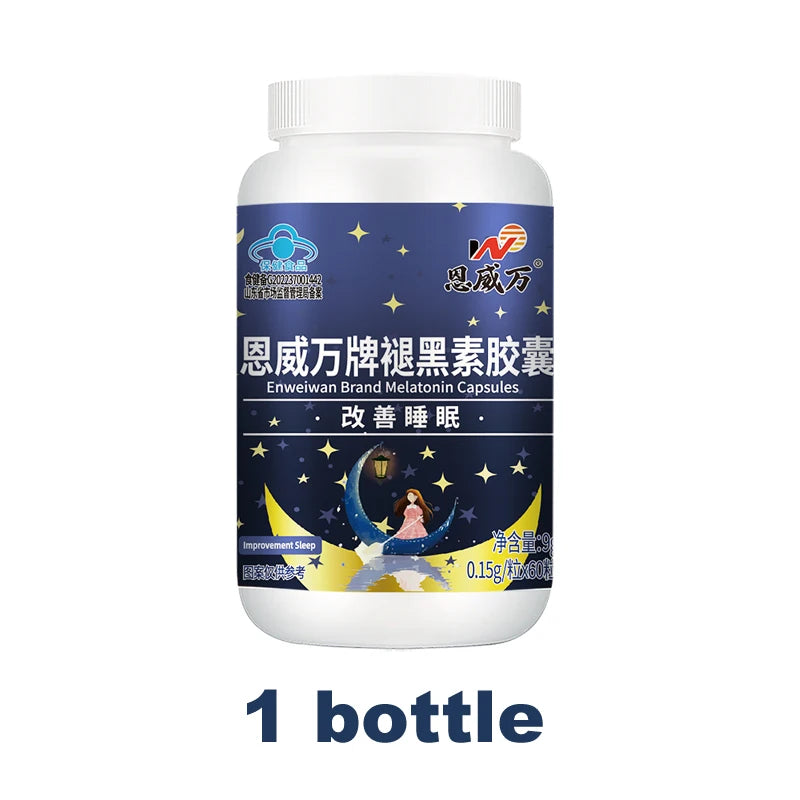 Melatonin Capsules, Deep Sleep & Brain Cognition, Extra Strength Liposomal Melatonin with Vitamin B6,double effect quality sleep