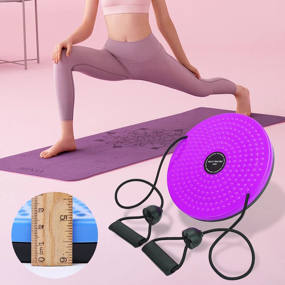 Ab Twist Board with Foot Massage Disc for Core Toning and Slimming Body Shaping Massage Equipment Tidesmit
