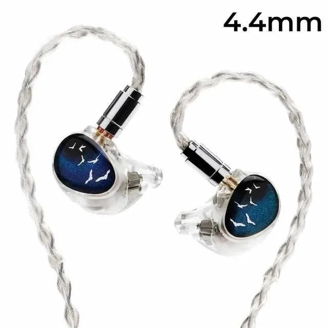Kinera Celest Phoenixcall 5-Driver Hybrid In-Ear Monitors | Tidesmit Transparent-4.4mm Tidesmit