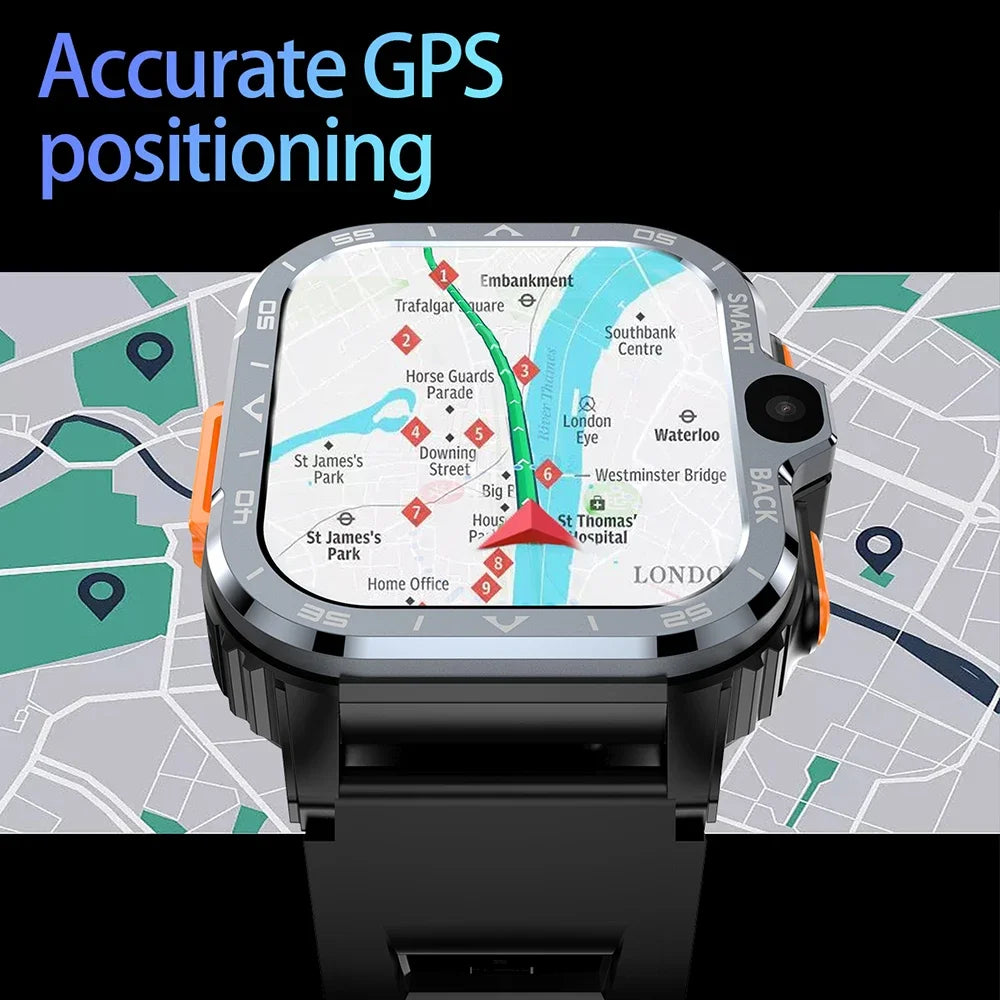 2026 PGD Android Smart Watch Men GPS 16G/64G ROM Storage HD Dual Camera NFC 2G 4G SIM Card WIFI Wireless Fast Internet Access