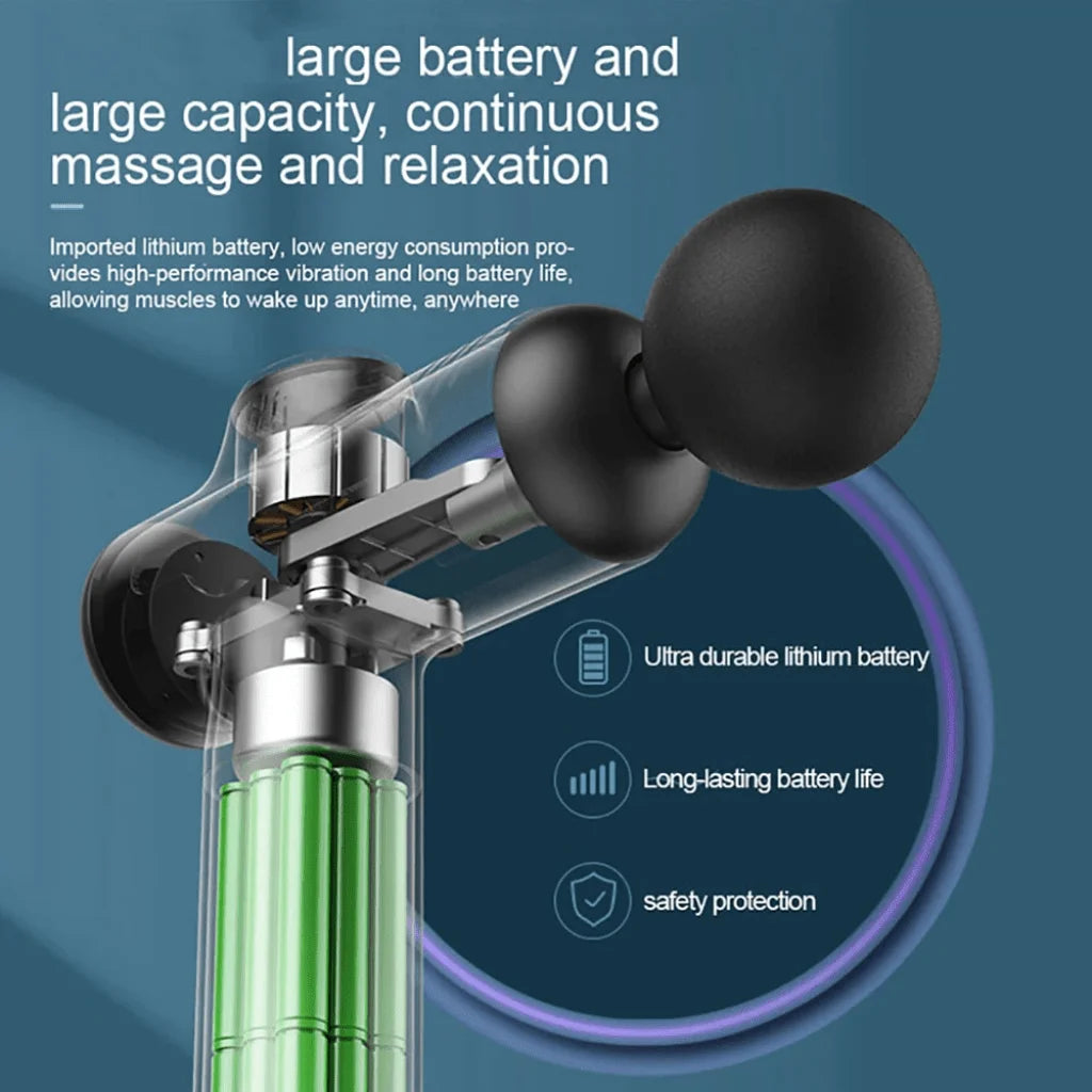 Deep Tissue Massage Gun | 99-Speed Portable Muscle Recovery Device Relaxation Treatment Tidesmit