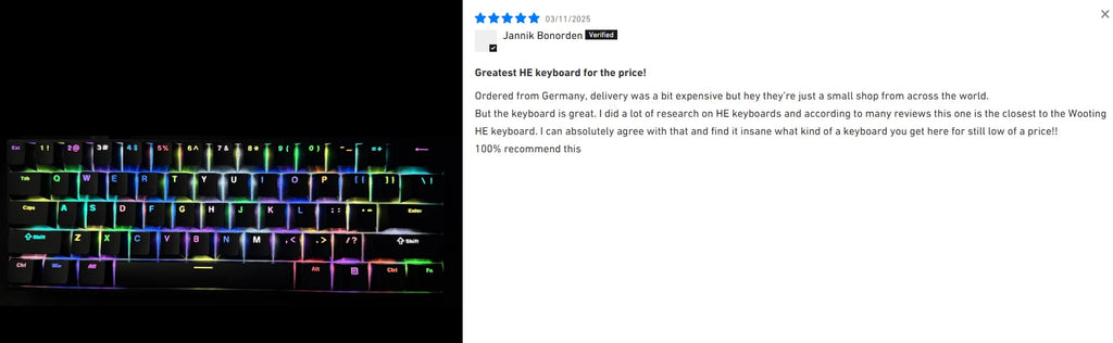 MCHOSE ACE68 Magnetic Keyboard Wired Mechanical ACE60 Pro for Gaming 0.01mm RapidTrigg 8000Hz SOCD/Rs 0.125ms 128K Sampling Rate