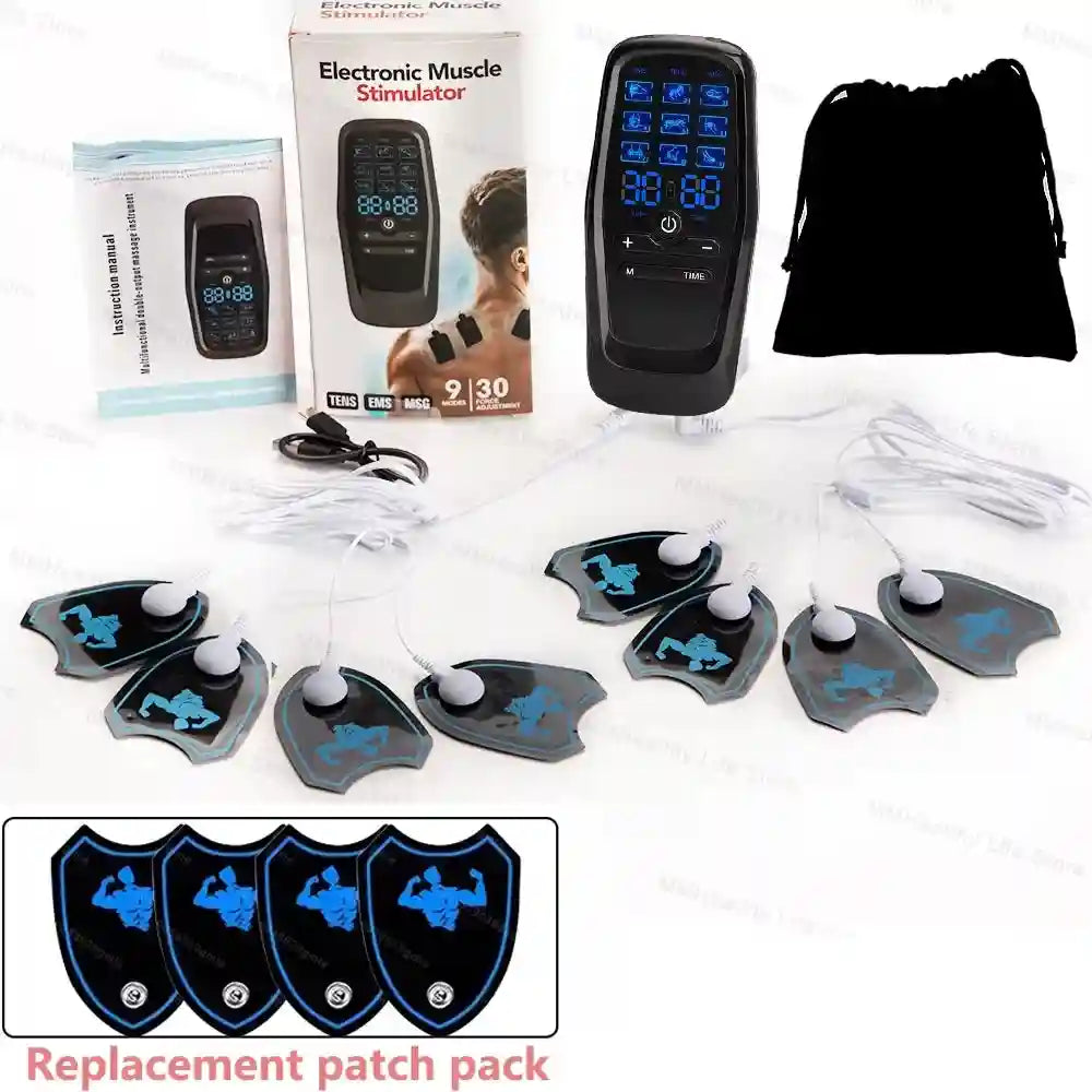 Electric Muscle Stimulator for Deep Tissue Recovery | Tidesmit Massage Roller Set-B and 4pa Tidesmit
