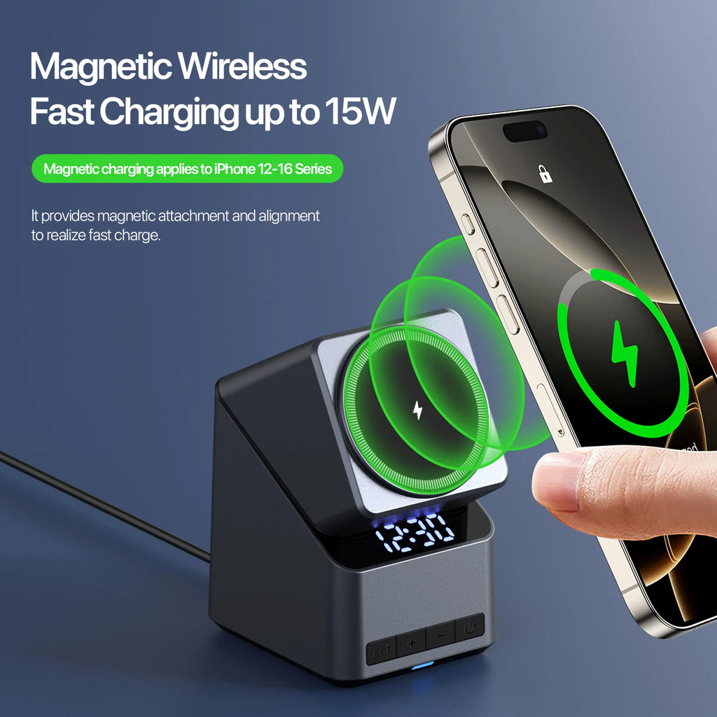 4 in 1 Wireless Charger Station - Qi Certified MagSafe Compatible Tidesmit