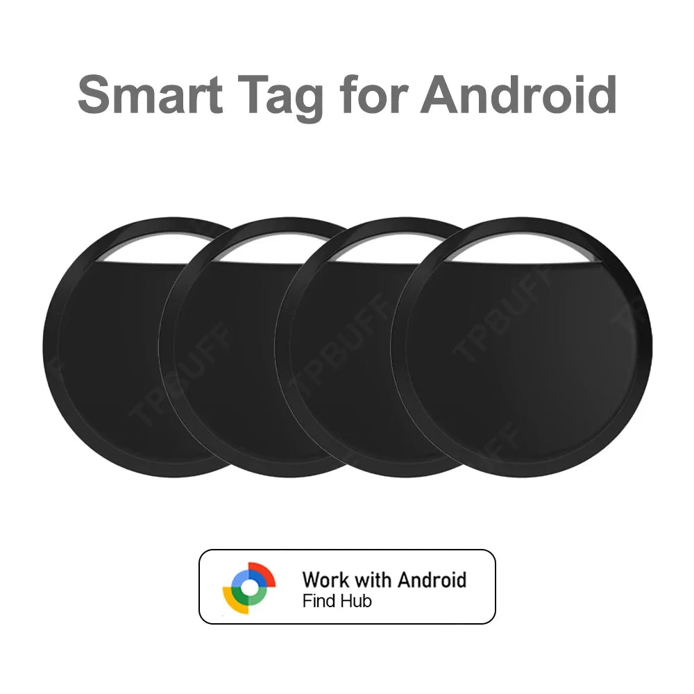 Bluetooth GPS Tracker Key Finder - Android Compatible 4 Pack Black 4pcs-black China Mainland Tidesmit