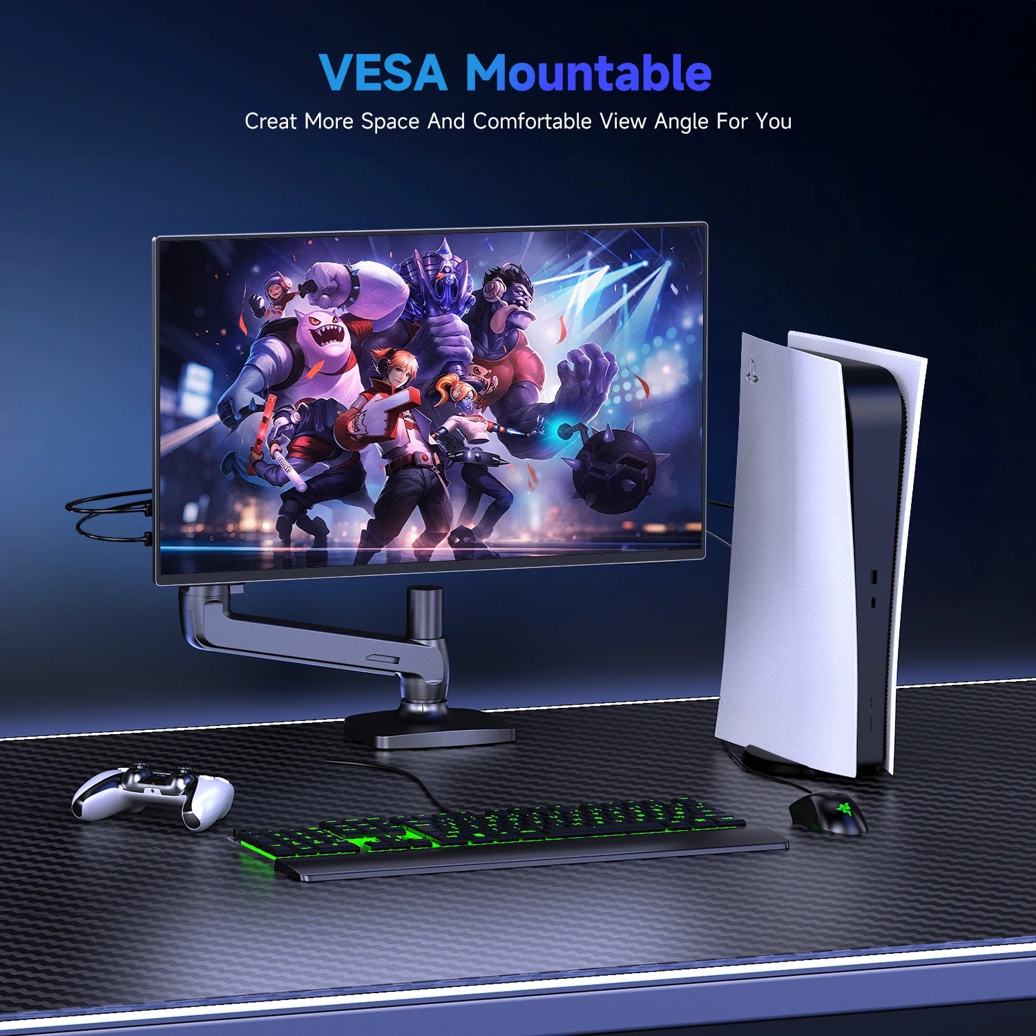 UPERFECT Touchscreen Portable Monitor 24.5” 2K 165HZ Gaming Touch Display with FreeSync HDR Type-C HDMI For Desktop Laptop Mac