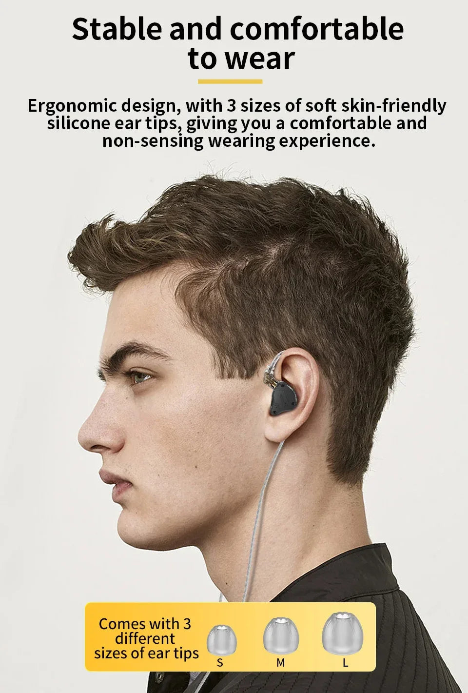 KZ ZS10 Pro X In-Ear Monitors 5-Driver Hybrid HiFi Earphones Tidesmit Tidesmit