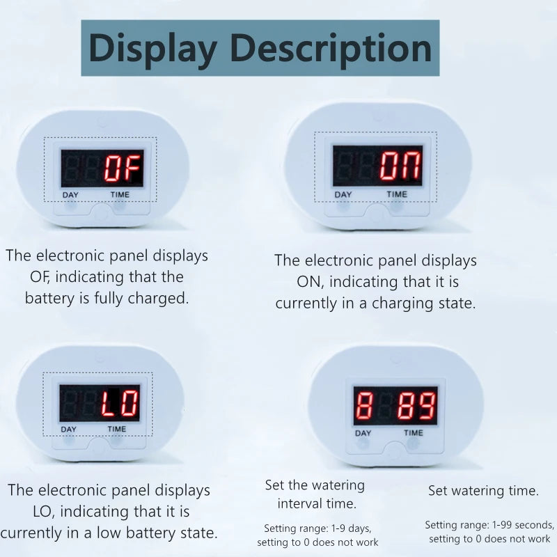 Double Pump Drip Irrigation System Intelligent Automatic Watering Timer Smart Plant Watering Device Controller Garden Use