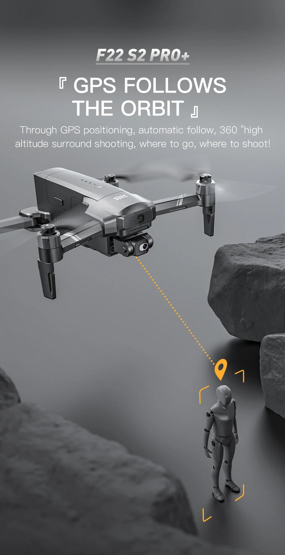 4K GPS Camera Drone with Obstacle Avoidance and Gimbal - Tidesmit Tidesmit