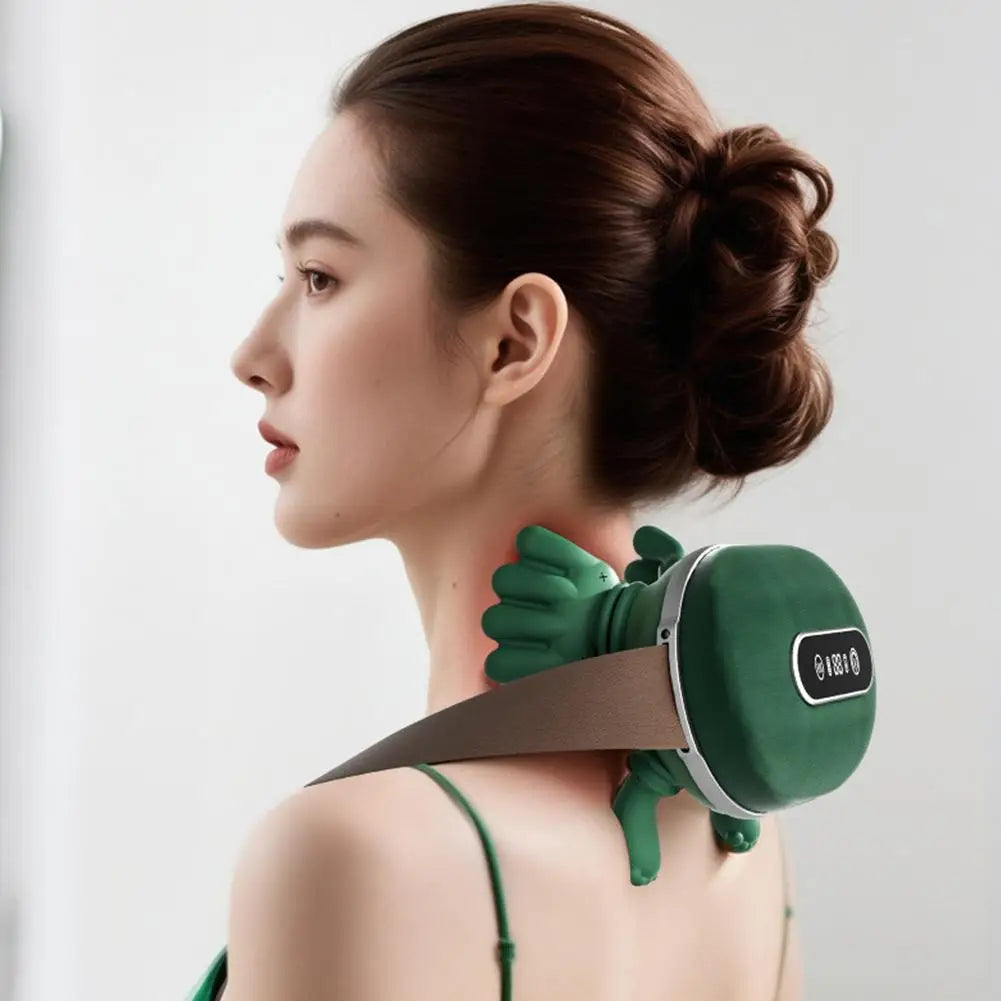 Bionic Kneading Massager | Heated Deep Tissue Pillow - Green Relaxation Treatment Tidesmit