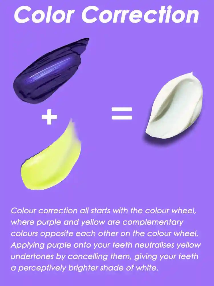Tidesmit V34 color corrector teeth whitening toothpaste for stain removal and fresh breath