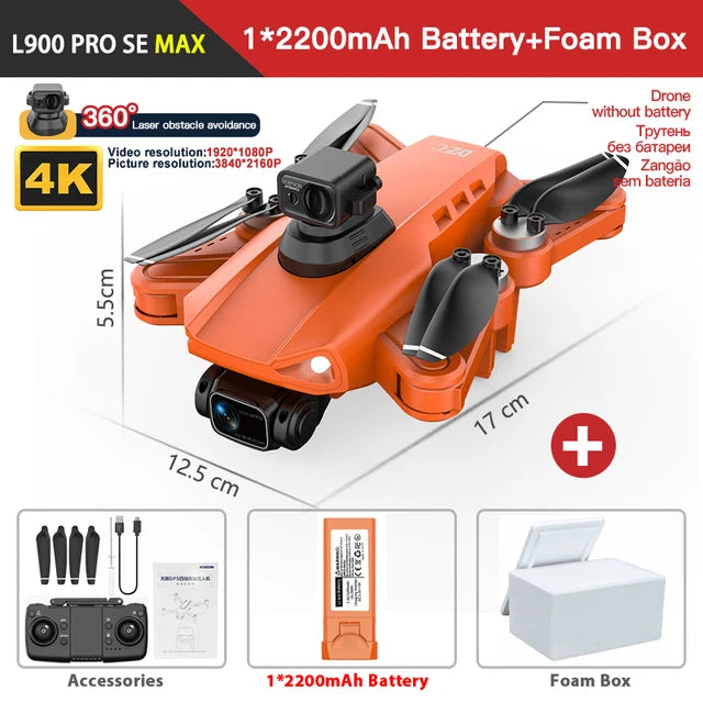 4K GPS Drone with Obstacle Avoidance and FPV Camera | Tidesmit O MAX 4K Box Tidesmit