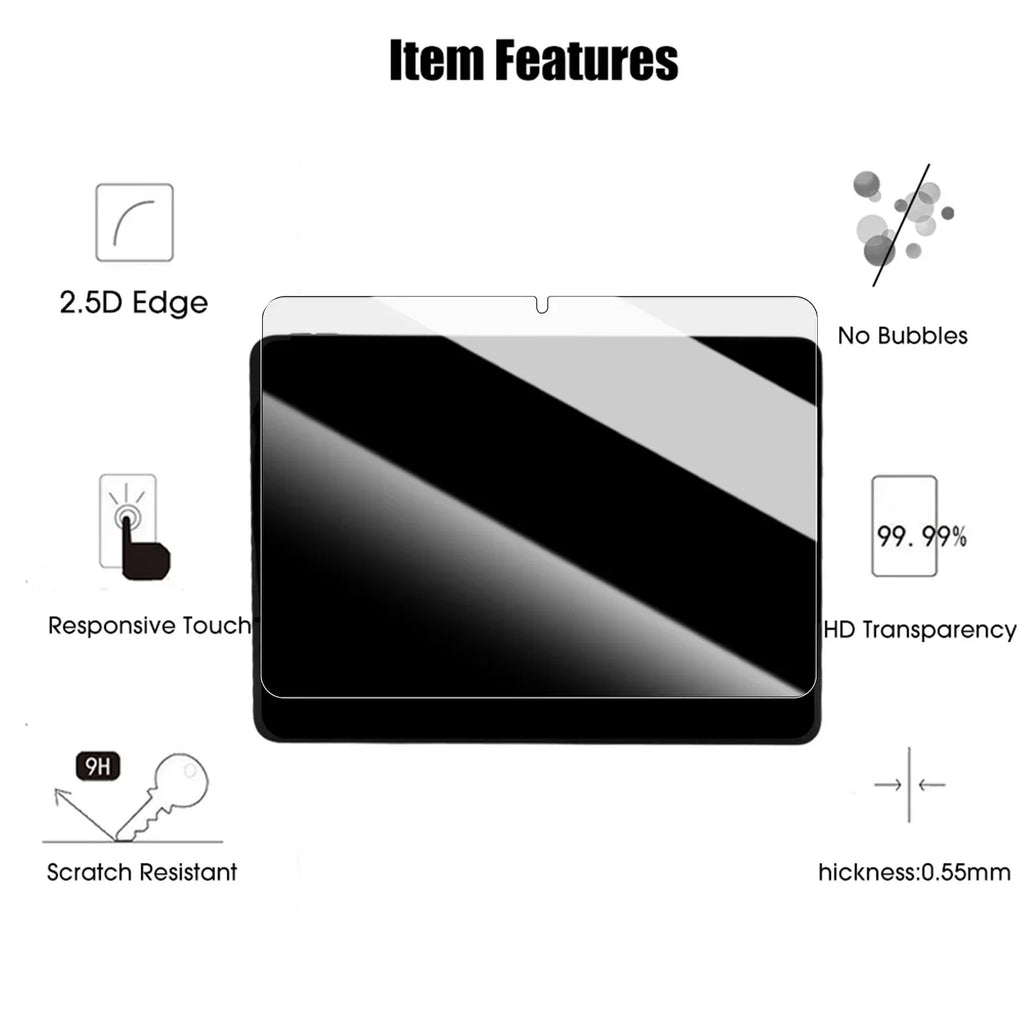 Tempered Glass Screen Protector for Redmi and Poco Pad | 9H Hardness Tidesmit