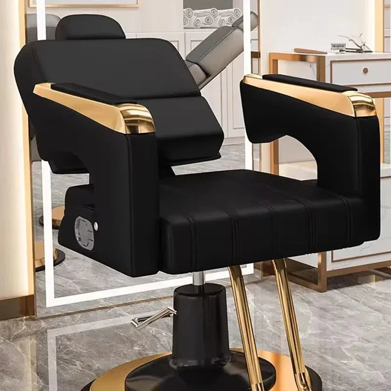 Professional Hydraulic Barber Chair Reclining Salon Seat - Tidesmit Massage Chairs Tidesmit