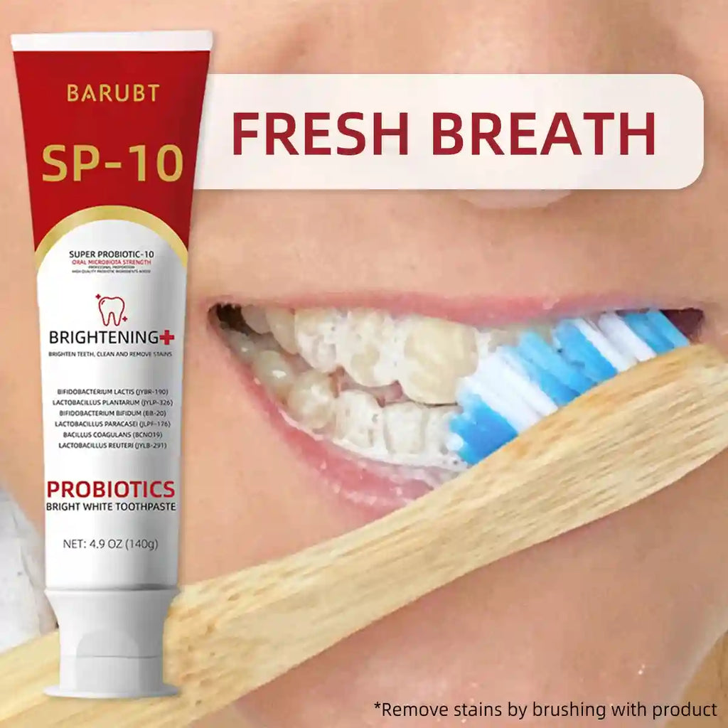 Tidesmit probiotic teeth whitening toothpaste for enamel care and natural stain removal