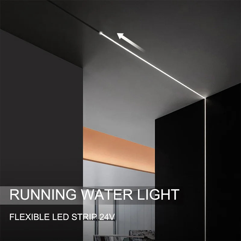 Motion Sensor Stair Lights With Chase Effect Under Bed Lights Under Cabinet Lights, Motion Activated Led Light Strip for Home