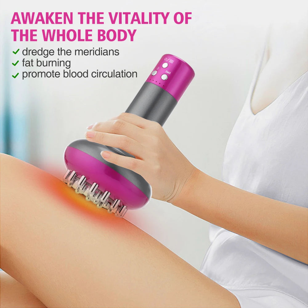 Electric Gua Sha Massager - Heated Portable Device for Lymphatic Drainage Relaxation Treatment Tidesmit