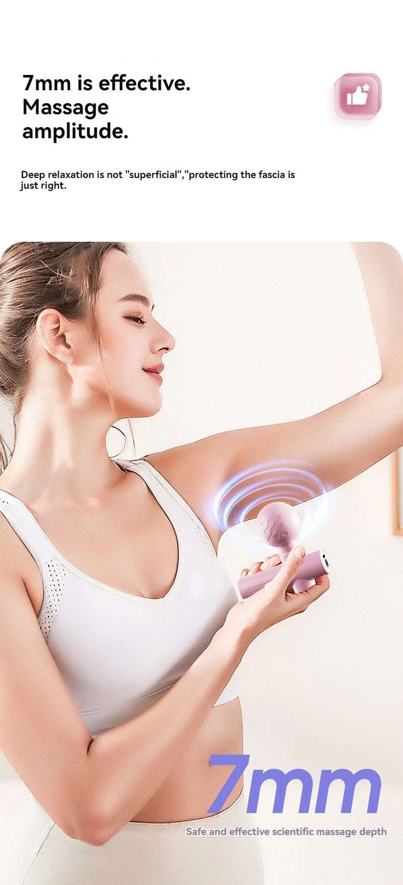 Mini Massage Gun for Deep Tissue Muscle Relief - USB Rechargeable Body Shaping Massage Equipment Tidesmit