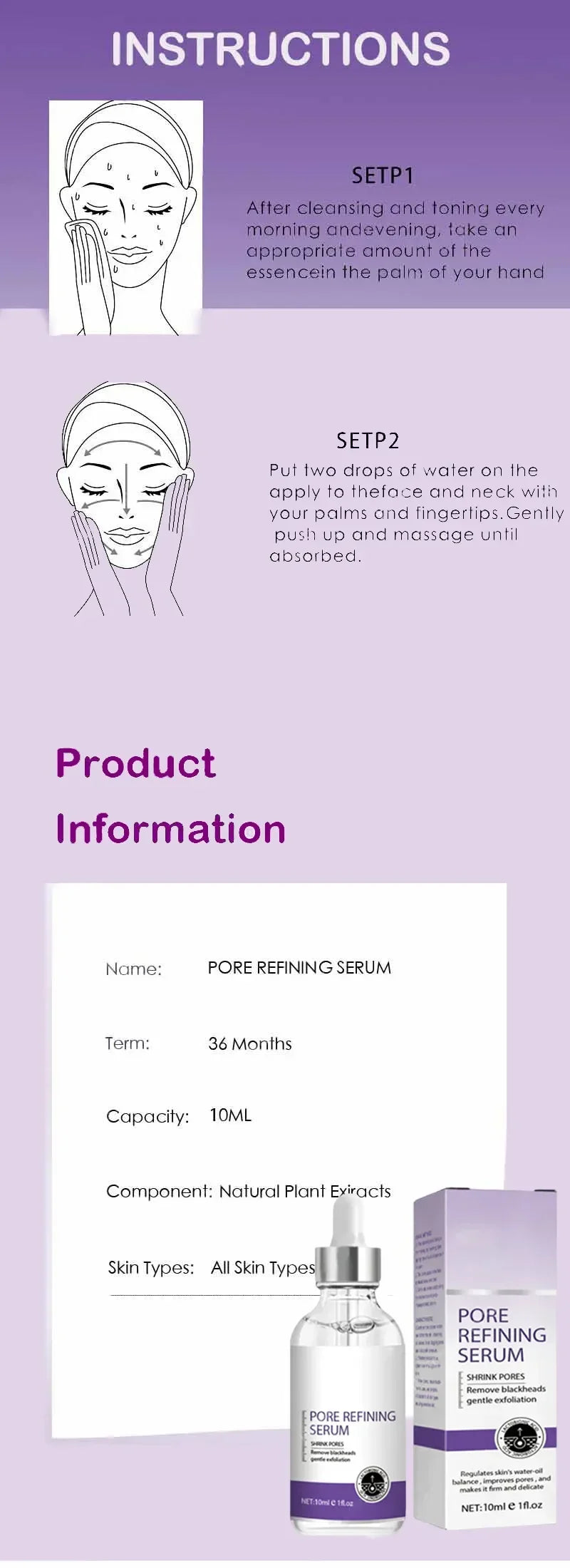Retinol Niacinamide Serum - Professional PMU Machine Pore Refining Permanent Makeup Machines Tidesmit