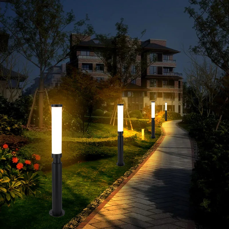 LED Lawn Light 110V 220V Waterproof IP65 Outdoor Simple Modern Street Lamp For Garden Path Landscape Park Courtyard Lighting