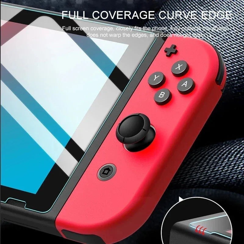 Nintendo Switch Screen Protector - 9H Tempered Glass Anti-Scratch Film Tidesmit