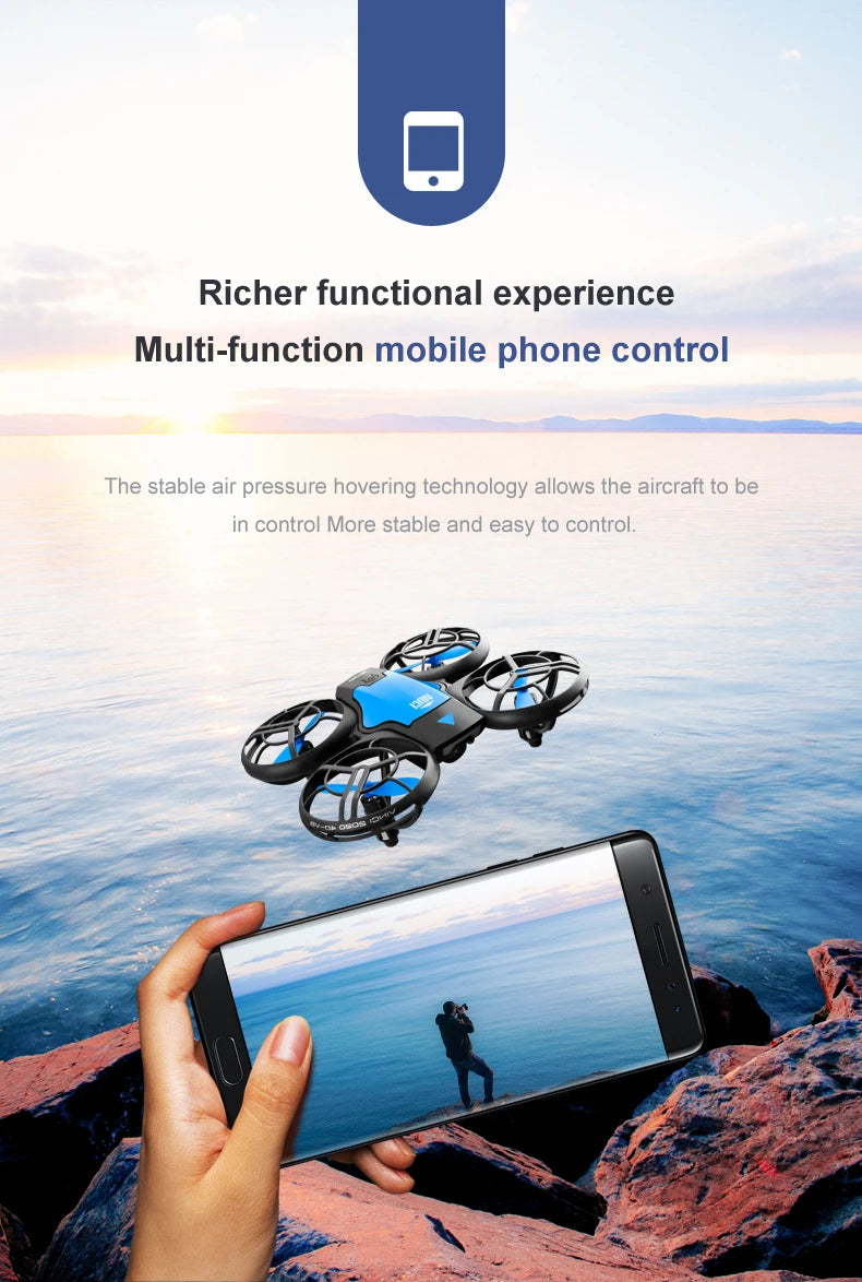 4K Camera Drone - Foldable Beginner Quadcopter with Obstacle Avoidance Tidesmit