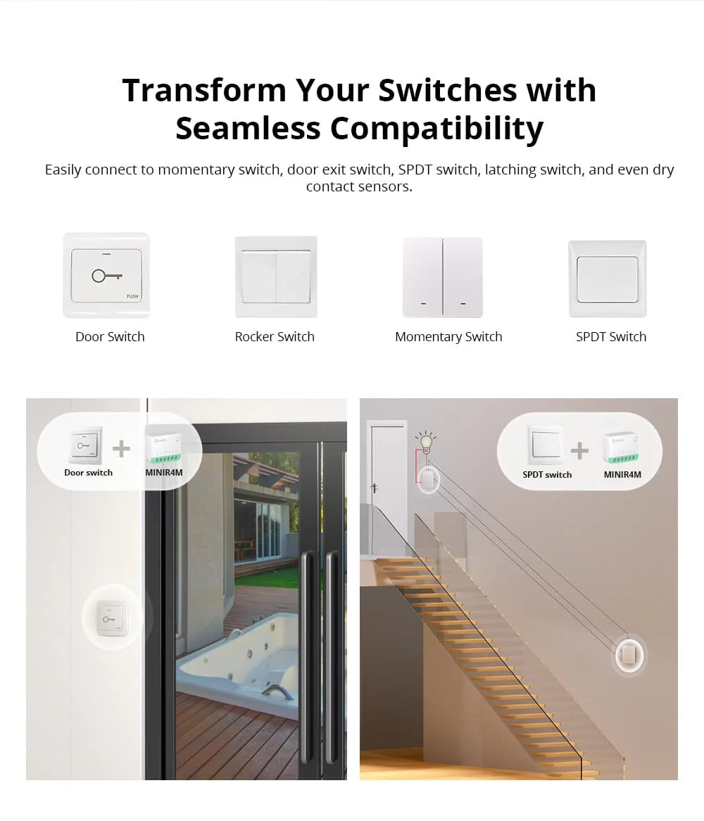 Matter Smart Switch - WiFi Home Automation Module for Energy Saving Tidesmit