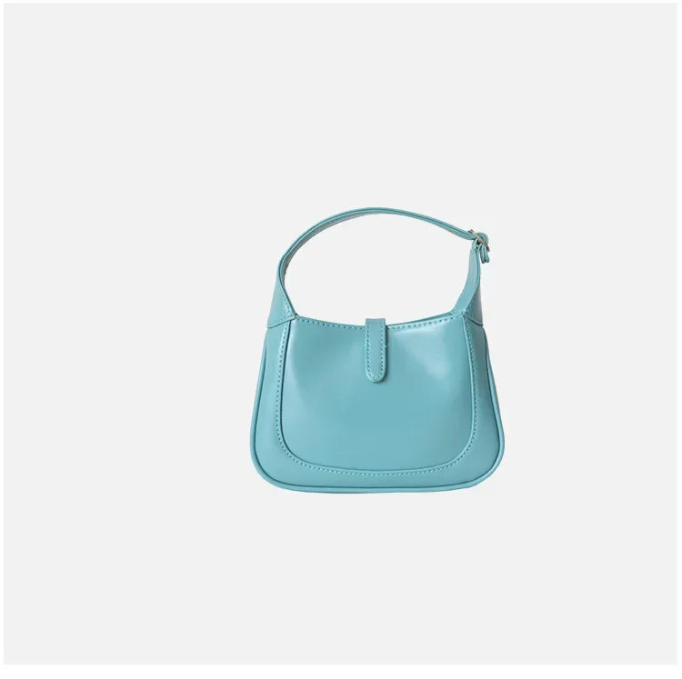New High-quality Cowhide Women's Underarm Bag Handbag Zipper Opening Women's Bag Business and Casual Style
