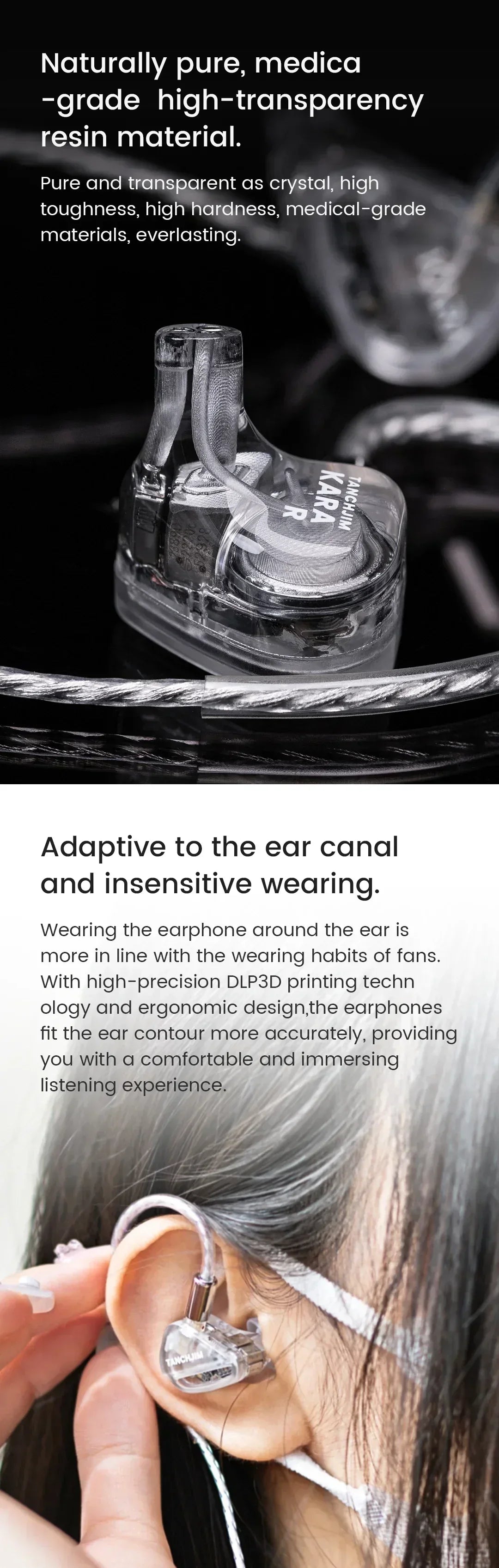 TANCHJIM Kara Hybrid In-Ear Monitors 1DD+4BA HiFi IEMs by Tidesmit Tidesmit