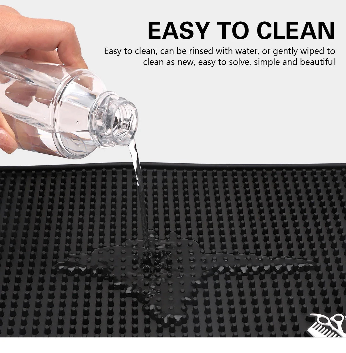 Barber Station Mat - Heat Resistant Non-Slip Tool Pad | Tidesmit Massage Chairs Tidesmit