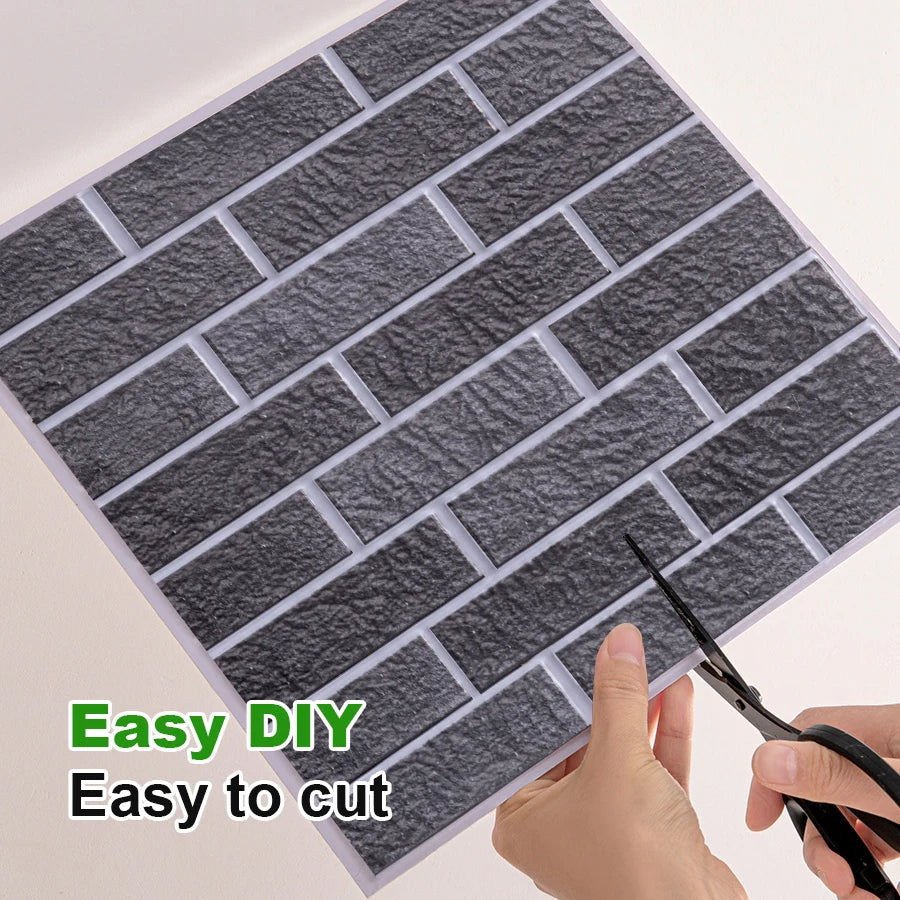 10/20Pcs Peel and Stick Tile Backsplash Thicker Design Marble Tiles 12"X12" Stick on Backsplash Self Adhesive Tiles for Any Room