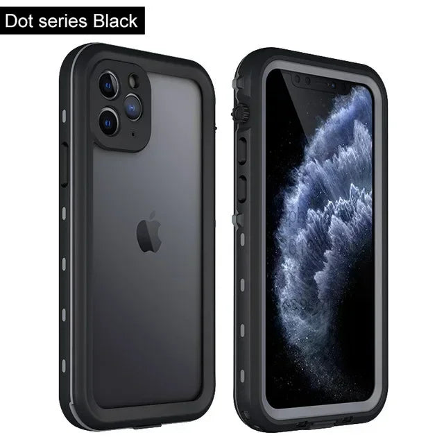 iPhone 16 Pro Max Waterproof Case: Military-Grade Shockproof Protection black Tidesmit