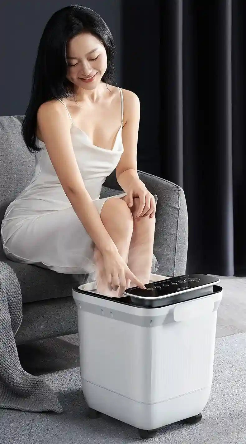 Electric Foot Spa Massager with Heat, Remote Control & Deep Tissue Modes Massage Roller Tidesmit