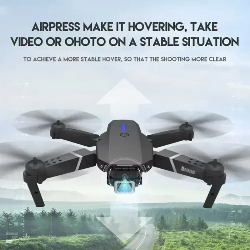 4K WiFi FPV Camera Drone - Foldable RC Quadcopter with HD Lens Tidesmit