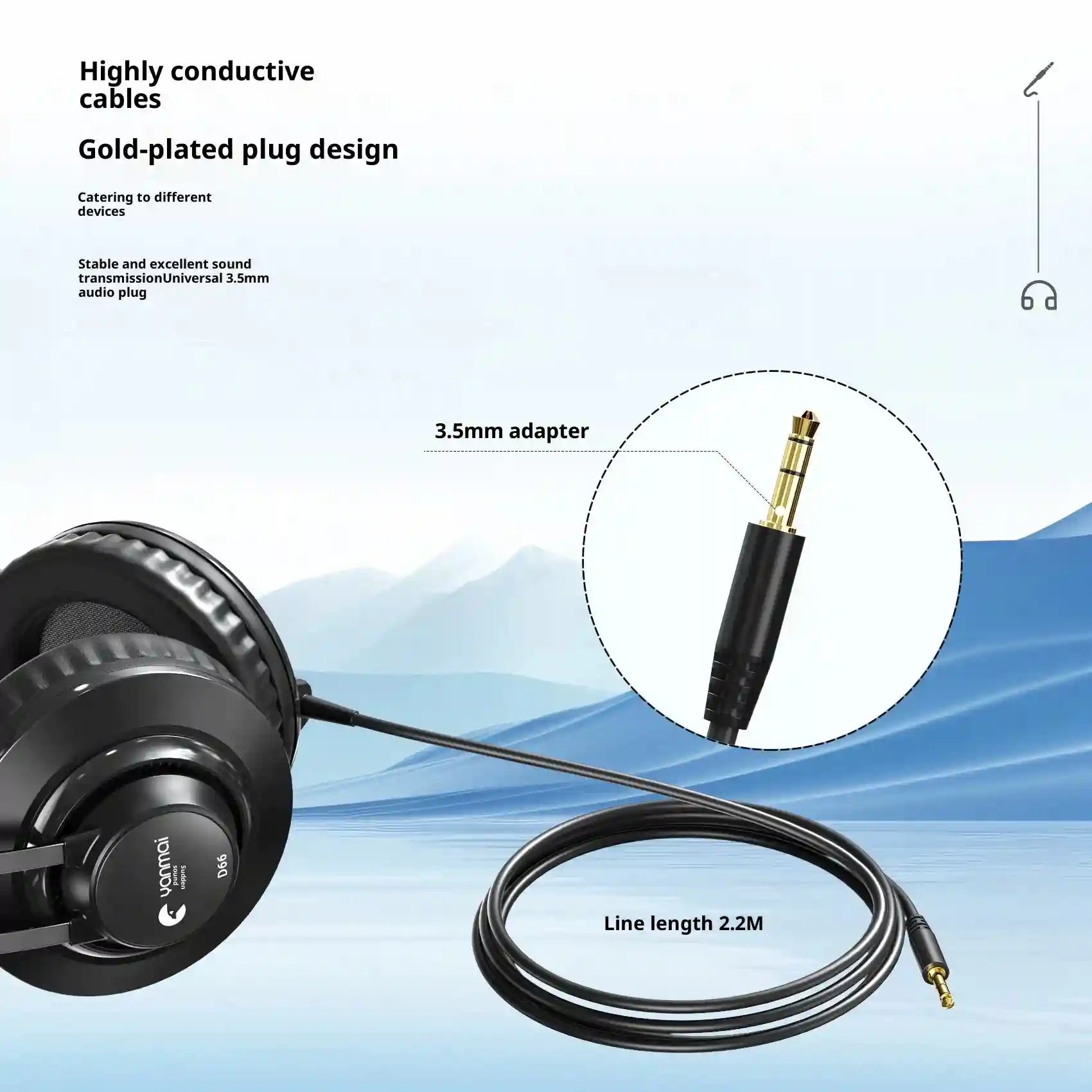 Studio Monitor Headphones Over Ear - Wired Precision Audio Tidesmit
