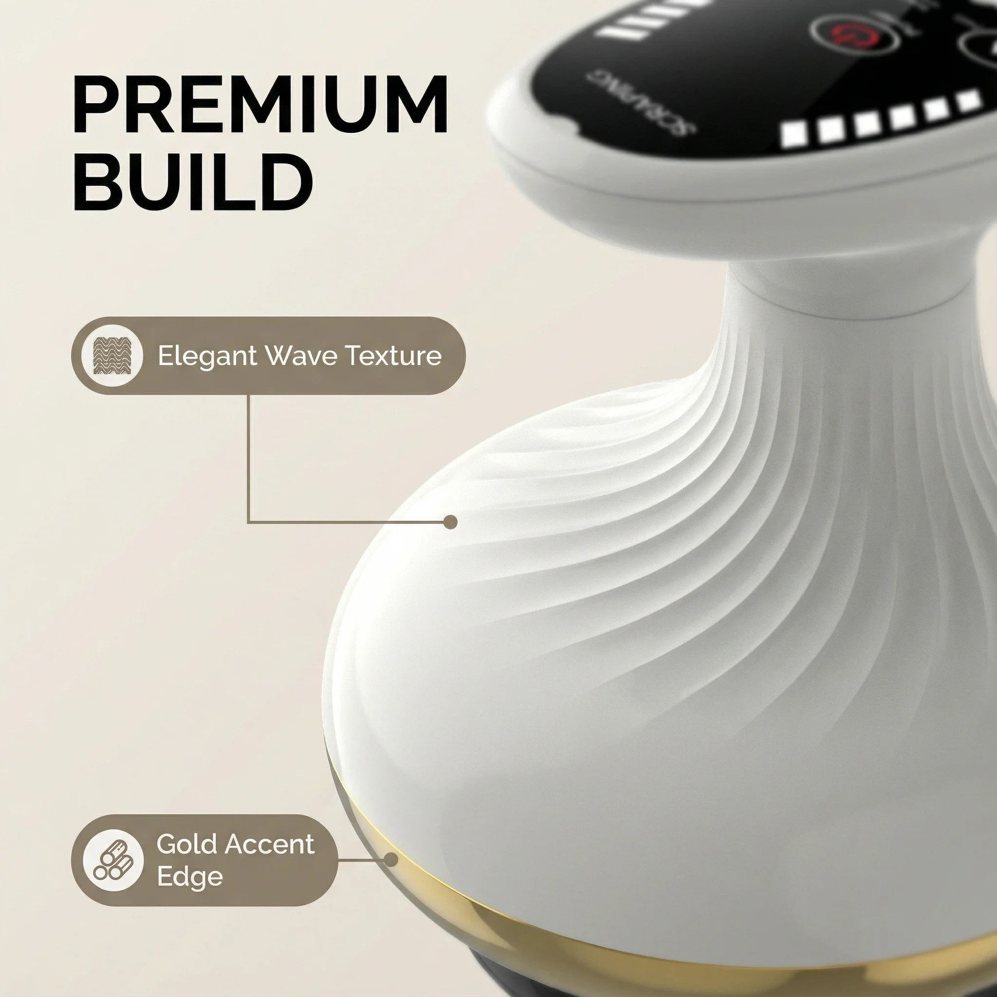 Electric Meridian Massage Brush for Body Shaping - Gold Edition Body Shaping Massage Equipment Tidesmit