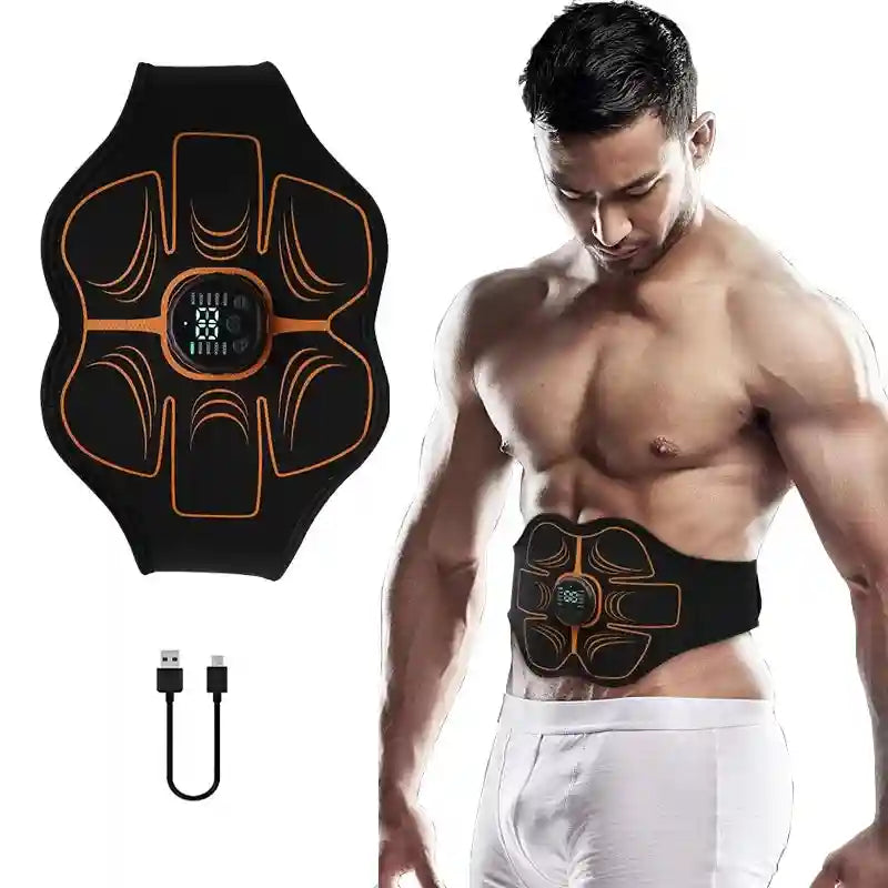 EMS Abdominal Trainer Belt - Rechargeable Muscle Relief Device Body Shaping Massage Equipment Tidesmit