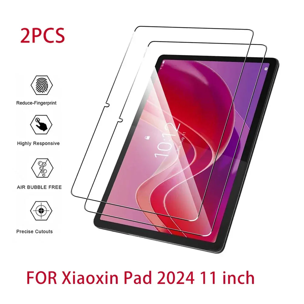Lenovo Xiaoxin Pad 2024 Screen Protector - 2PCS 9H Tempered Glass FORXiaoxin Pad 2024 Tidesmit
