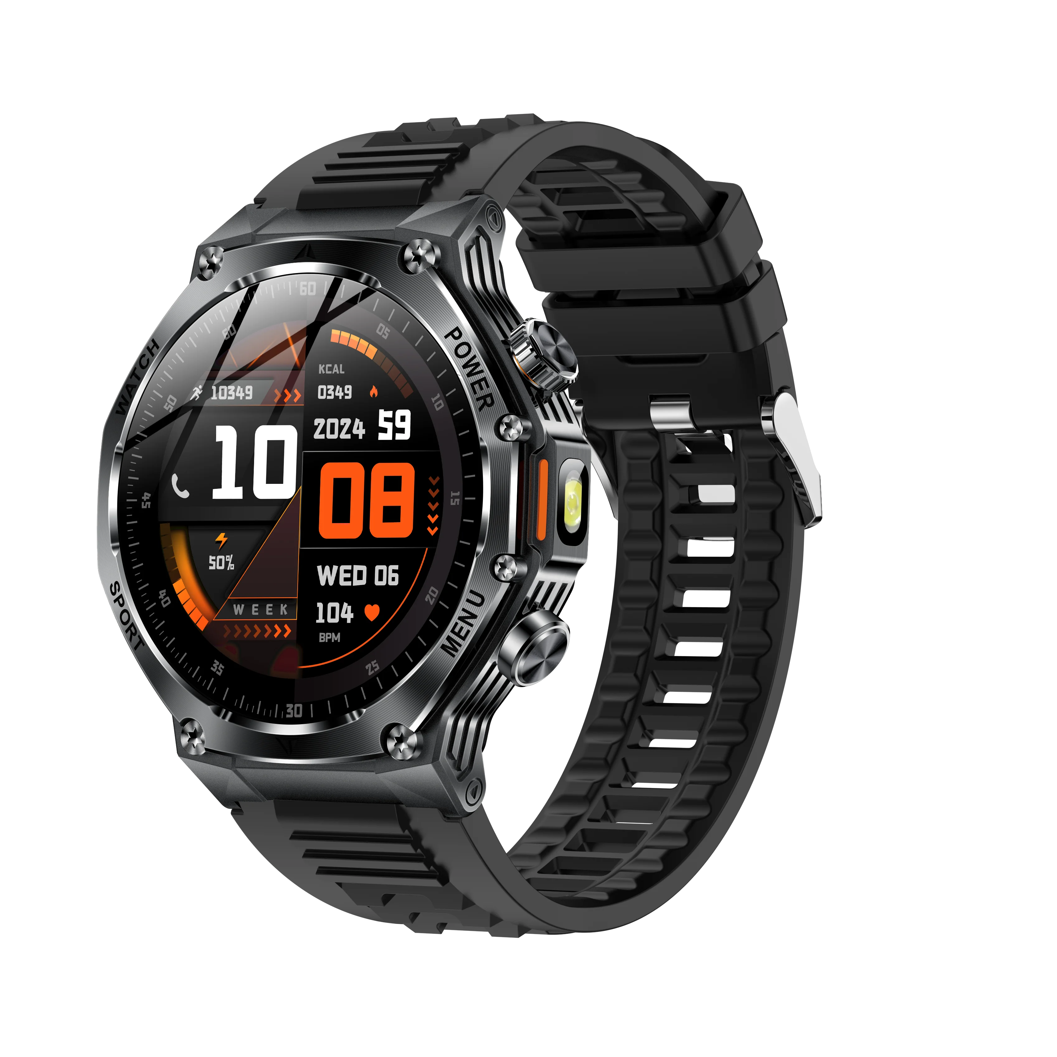 YLL-AK82 Outdoor Sport for Smart Watch Fitness Tracker Sleep Tracker IP67 Waterproof AMOLED Screen Heart Rate Monitor