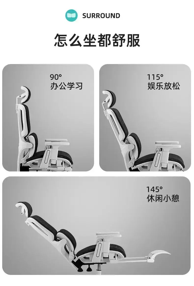 Massage Office Chair with Adjustable Lumbar Support - Ergonomic Tidesmit Massage Chairs Tidesmit