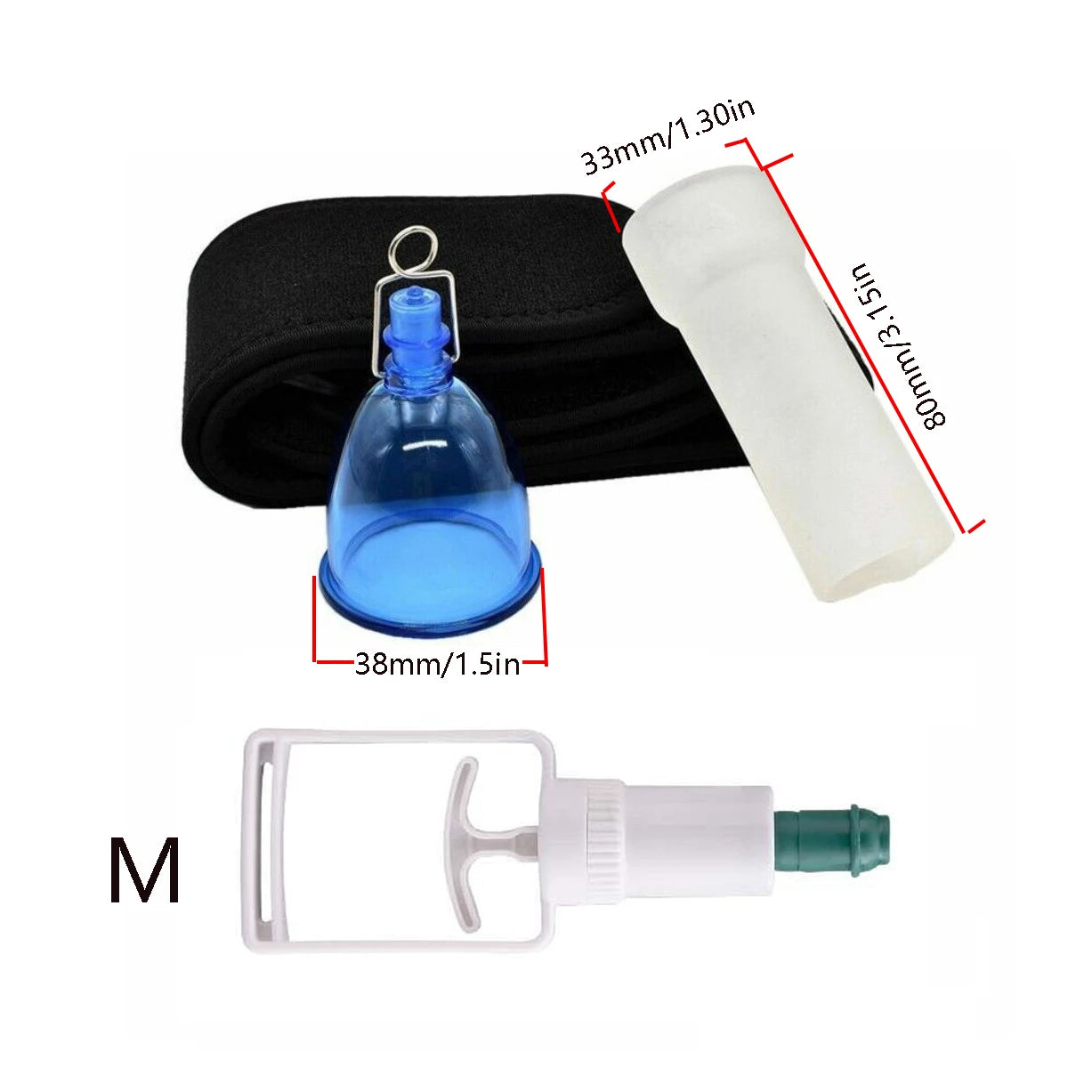 Cupping Therapy Set for Muscle Recovery - Professional Vacuum Suction Kit Relaxation Treatment combination-M Tidesmit