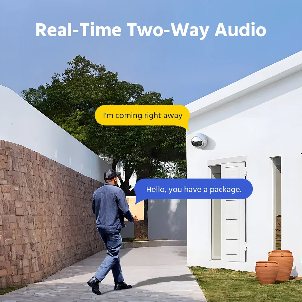 ANNKE FCD800 8MP Security Camera 180°Panoramic Dual Lens Outdoor POE Camera 4K AI Human Detect Two Way Audio IP67 8MP IP Camera