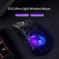 FURYCUBE G11 wireless mouse game Bluetooth the third mock examination PAW3311 lightweight hollow out design RGB mouse